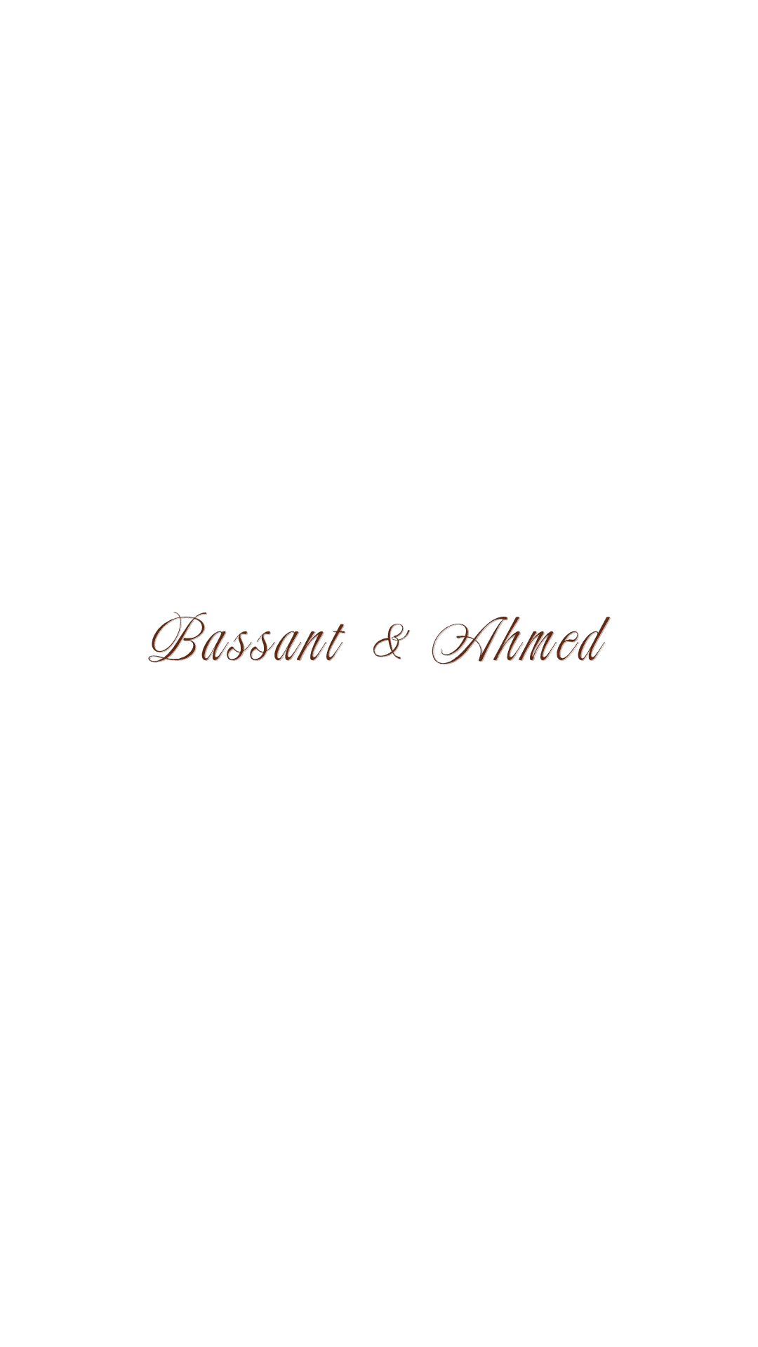 Bassant & Ahmed